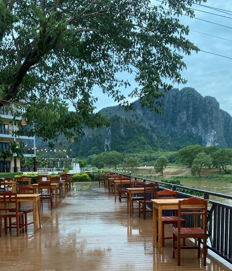 Lisha The Grand Riverside Hotel Vang Vieng Luaran gambar